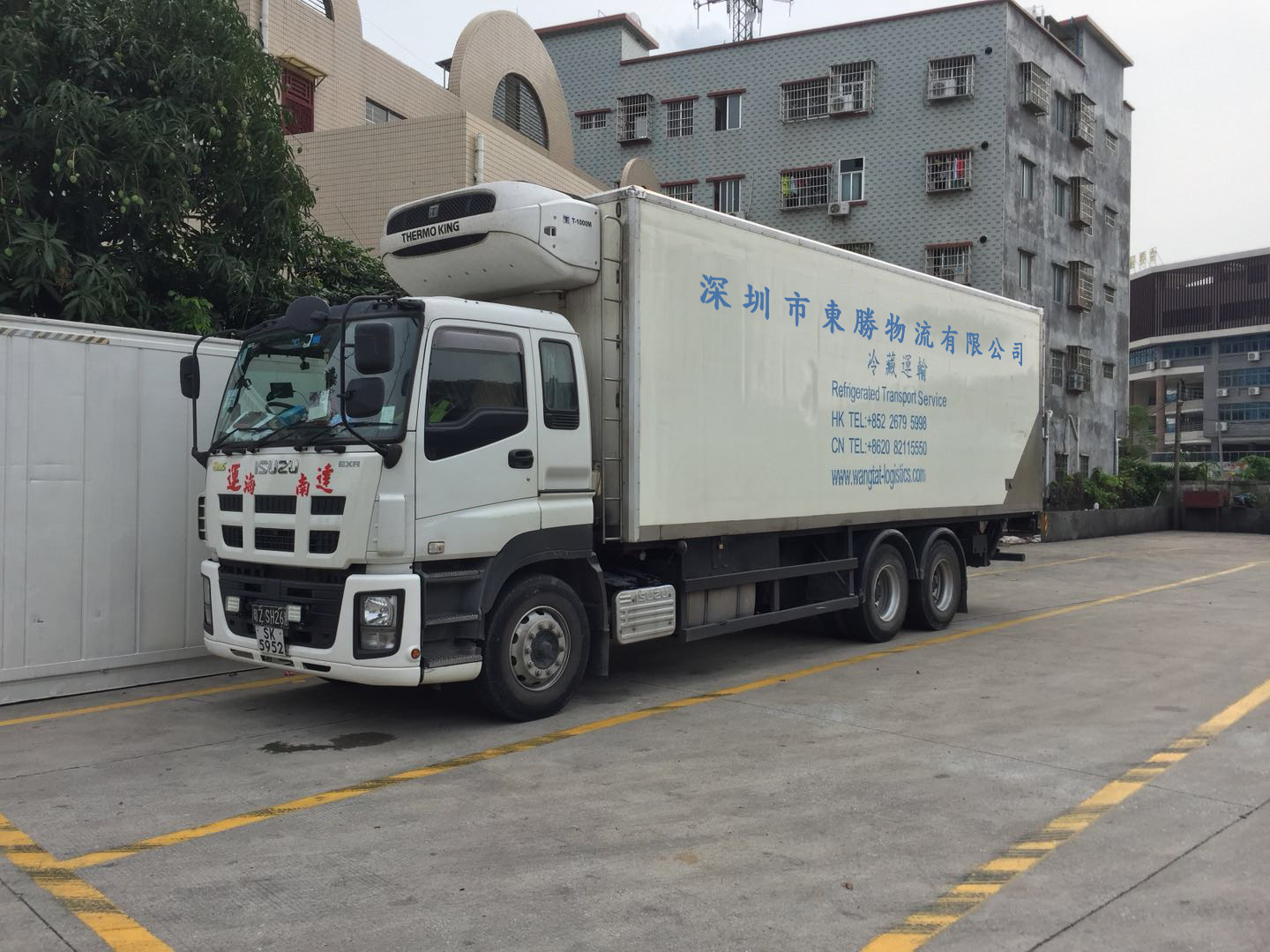 中港冷藏車,香港冷凍柜,香港冷鏈物流專線運輸