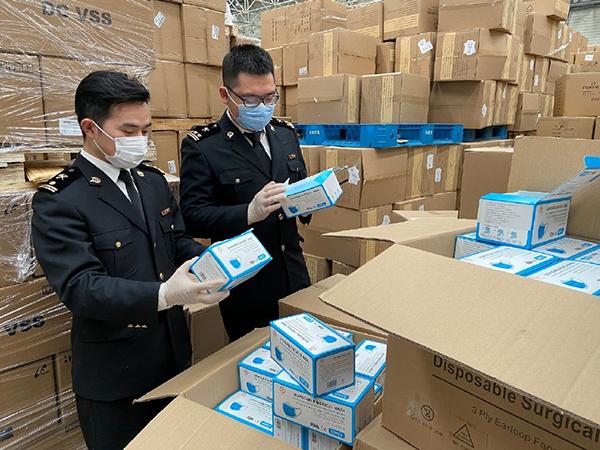 口罩出口報關，口罩發貨到香港物流運輸案例